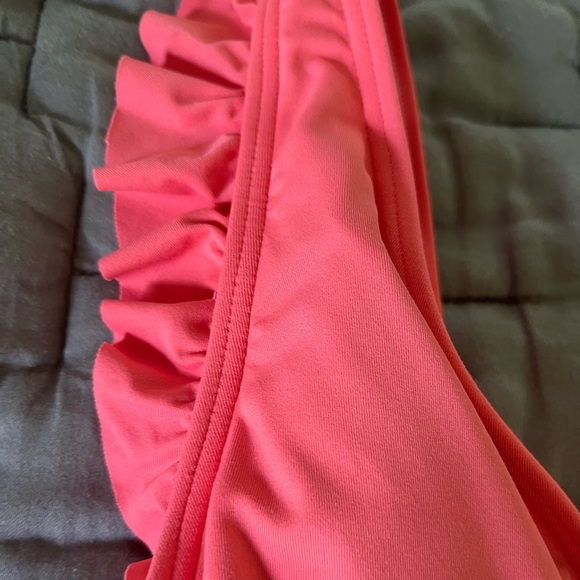 Kate Spade pink Ruffle Swimwear Bathing Suit Swimming One Piece medium - Picture 6 of 7